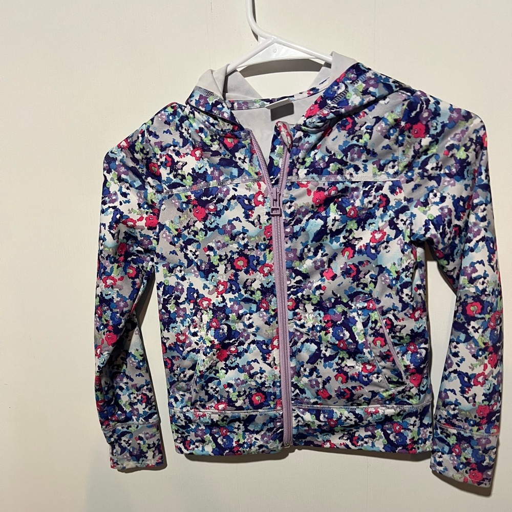 Gymgo Floral Zip-Up Hoodie
